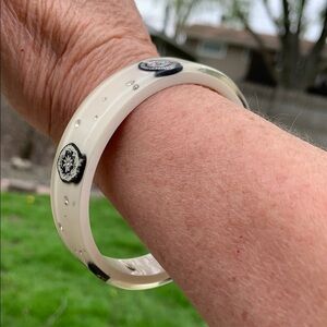 CHANEL White Wearable Collector Bracelet